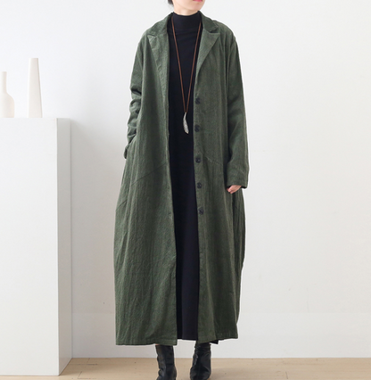 Cotton Winter Autumn Women Casual Coat Loose Long Trench Coat Jacket VPPBUY shop