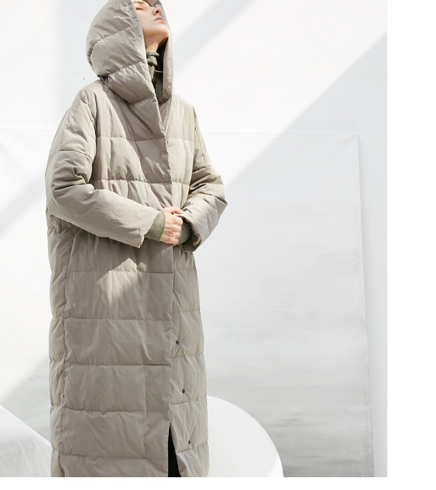 Loose Casual Long Hooded Winter Women Down Jacket VPPBUY shop