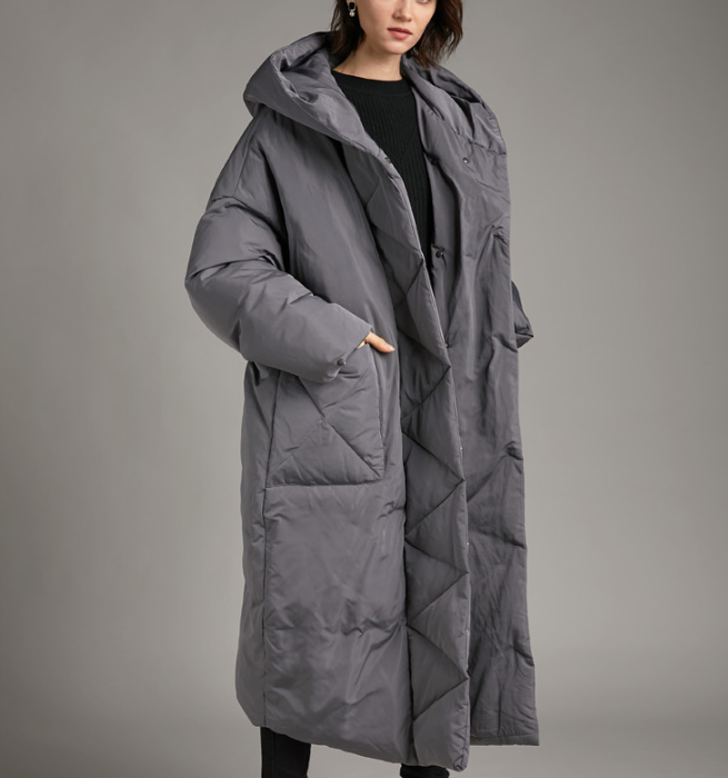 Back Slit Women Loose Winter Jacket Winter Women Down Coat 8100 VPPBUY shop