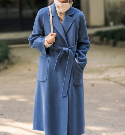 Winter Coat Handmade Long Warm Long Women Wool Coat Jacket 05122 VPPBUY shop