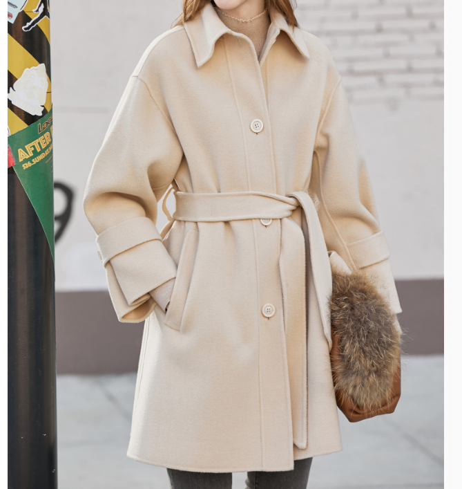 Cashmere Coat Handmade Long Warm Women Wool Coat Jacket VPPBUY shop