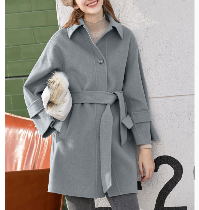 Cashmere Coat Handmade Long Warm Women Wool Coat Jacket VPPBUY shop