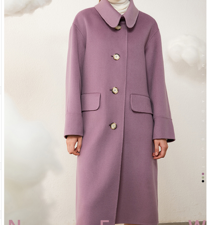 Cashmere Coat Handmade Long Warm Women Wool Coat Jacket 2200 VPPBUY shop