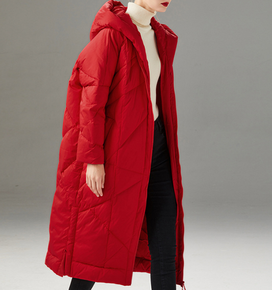 Hooded Women Puffer Coat Loose Winter Jacket Winter Women Down Coat 87708 VPPBUY shop