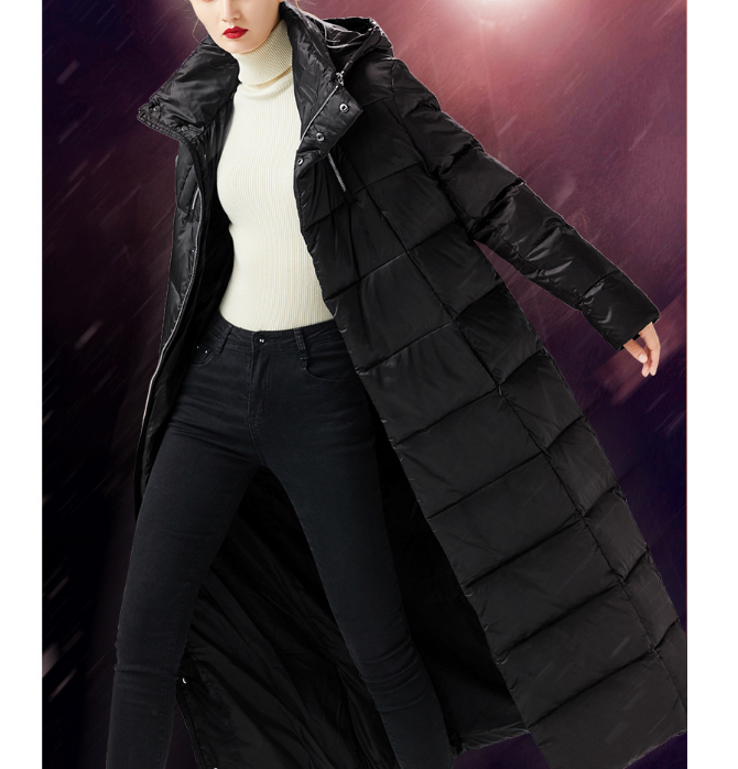 Long Hooded Women Loose Winter Jacket Winter Women Down Coat BC1008 VPPBUY shop