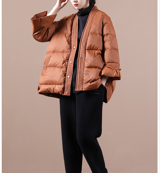 V Neck Women Winter Puffer Coat Jacket Winter Women Down Coat 11008 VPPBUY shop