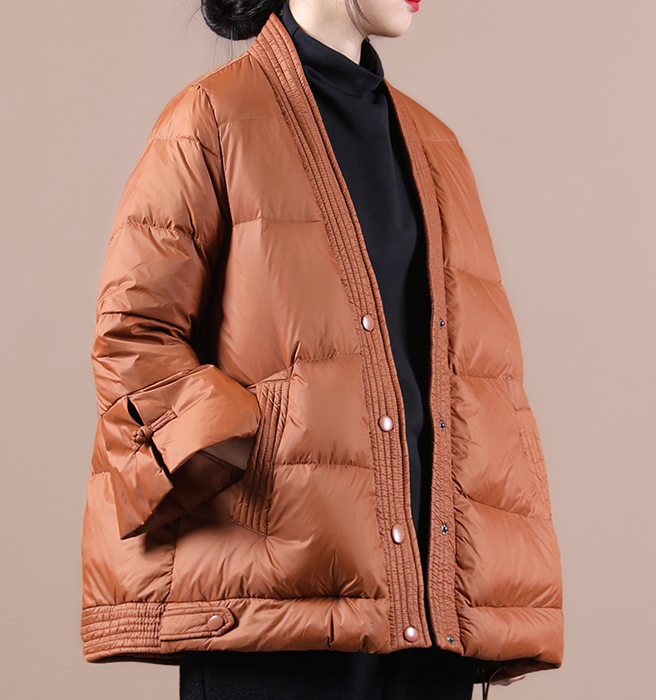 V Neck Women Winter Puffer Coat Jacket Winter Women Down Coat 11008 VPPBUY shop