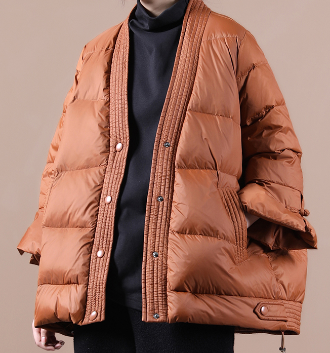 V Neck Women Winter Puffer Coat Jacket Winter Women Down Coat 11008 VPPBUY shop