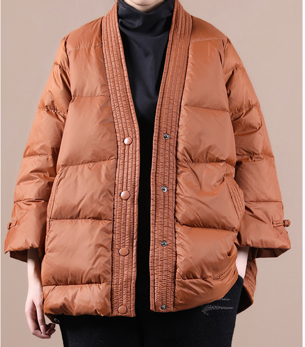 V Neck Women Winter Puffer Coat Jacket Winter Women Down Coat 11008 VPPBUY shop