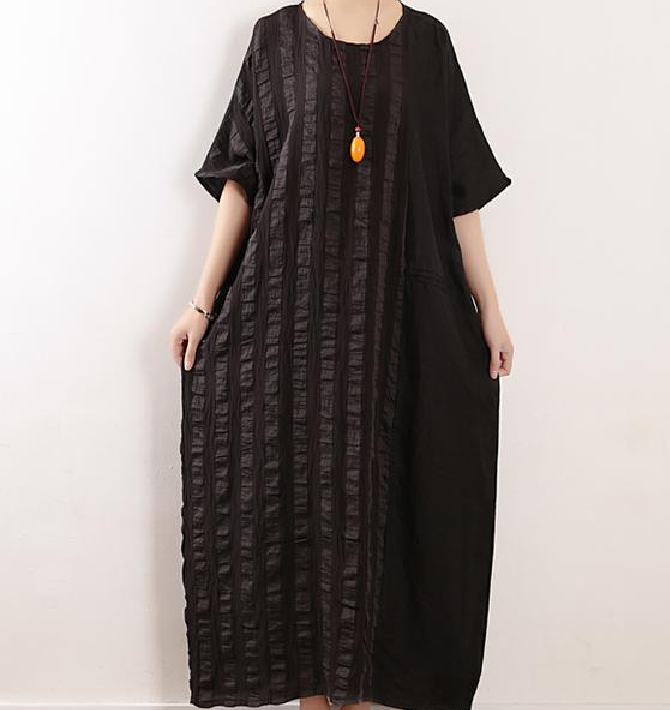 Vintage Style Linen Cotton Women Loose Long Summer Dresses Casual Women Dresses AMT96228 VPPBUY shop