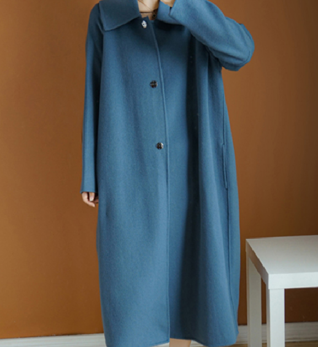 Double Face Cashmere Coat Handmade Long Warm Long Women Wool Coat Jacket VPPBUY shop