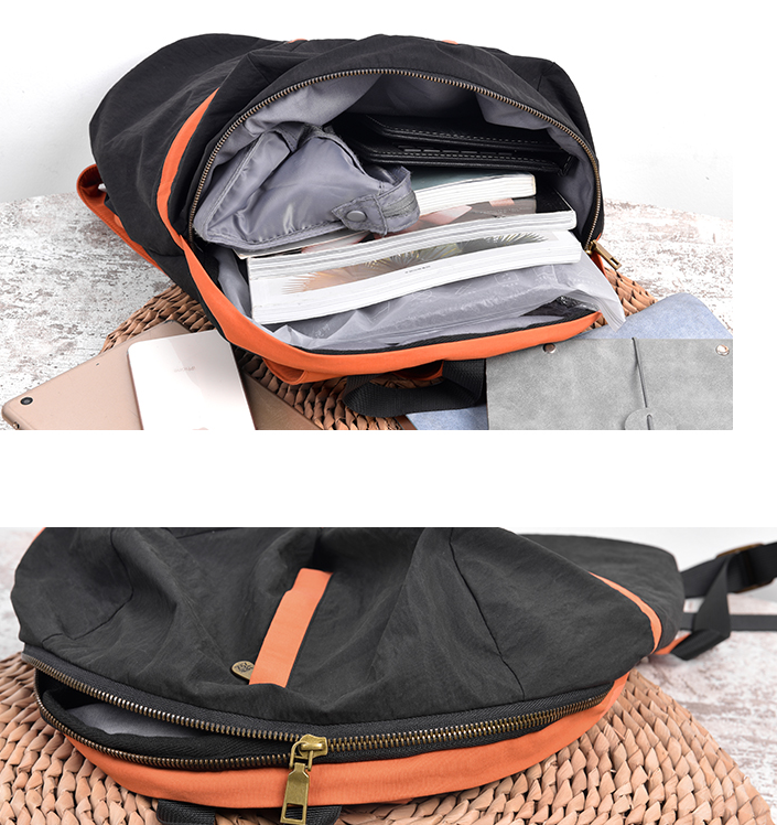 Color Block Cotton Casual Backpack Women Shoulder Bag 6687 VPPBUY shop