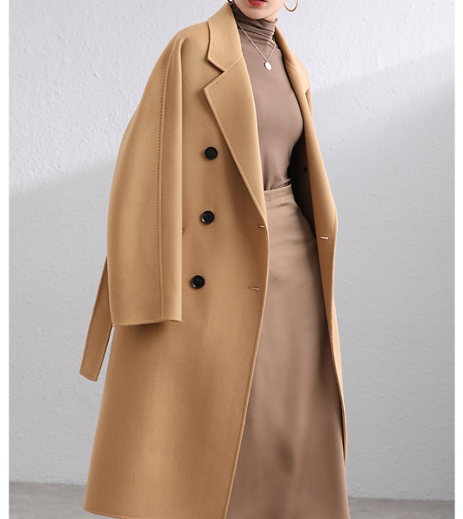 Long Women Coat Winter Wool Coat handmade Wool Coat 0553 VPPBUY shop