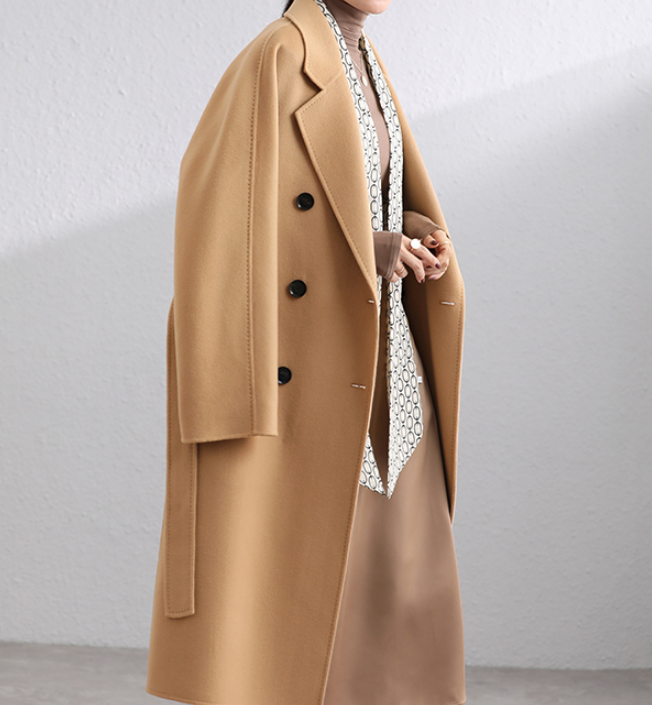 Long Women Coat Winter Wool Coat handmade Wool Coat 0553 VPPBUY shop