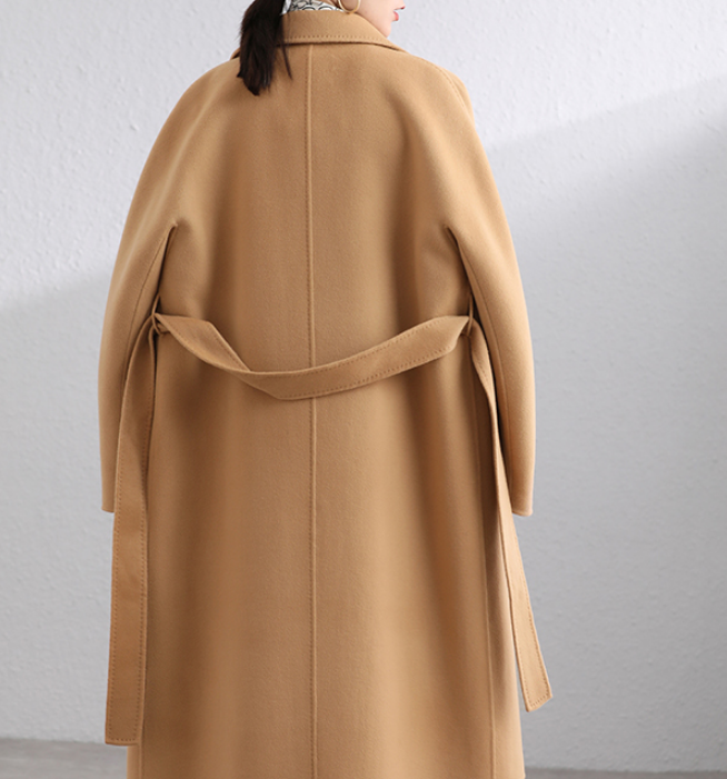 Long Women Coat Winter Wool Coat handmade Wool Coat 0553 VPPBUY shop