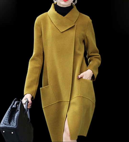 Warm Winter Women Coat, Long Wool Coat Jacket 0969 VPPBUY shop