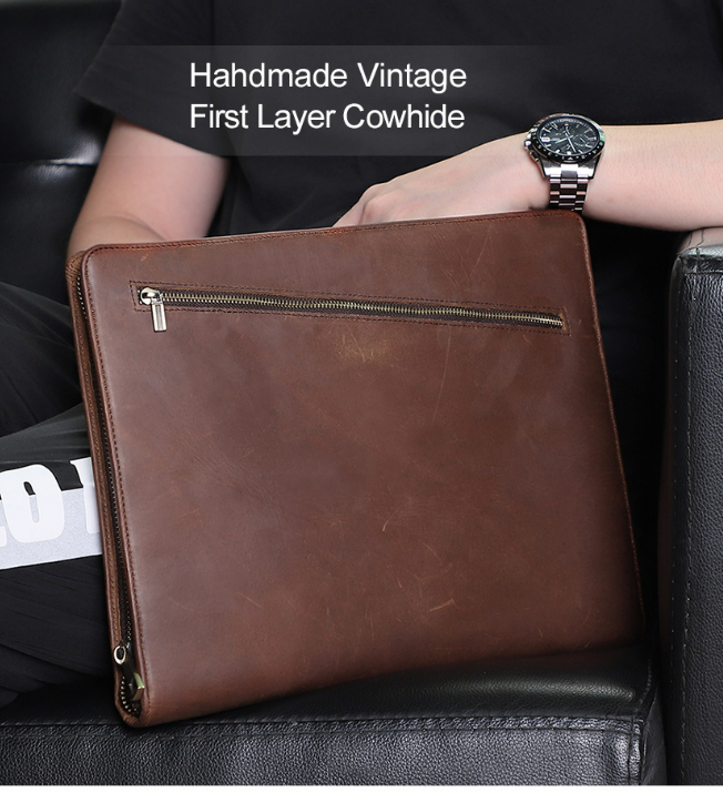 Leather Portfolio iPad Tablet Case,Personalized Notebook Holder File Organizer Notepad Holder, Business Briefcase, Portfolio Folder for Gift VPPBUY shop