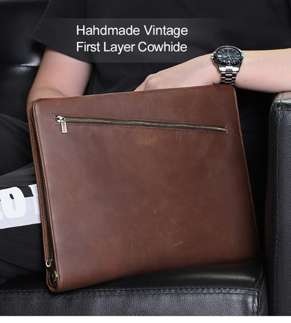 Leather Portfolio iPad Tablet Case,Personalized Notebook Holder File Organizer Notepad Holder, Business Briefcase, Portfolio Folder for Gift VPPBUY shop