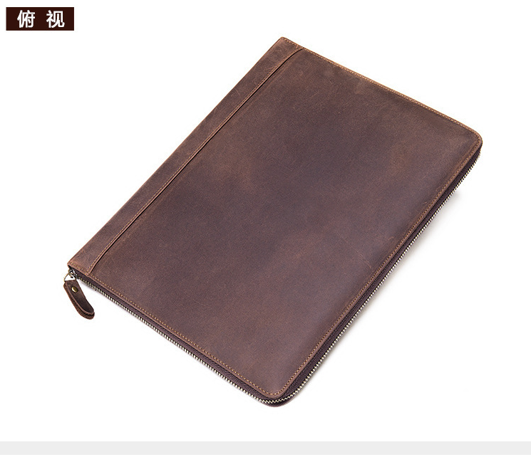 Men's Leather Portfolio iPad Padfolio Notebook Holder File Document Organizer, Notepad Folder, Business Briefcase for Gift VPPBUY shop