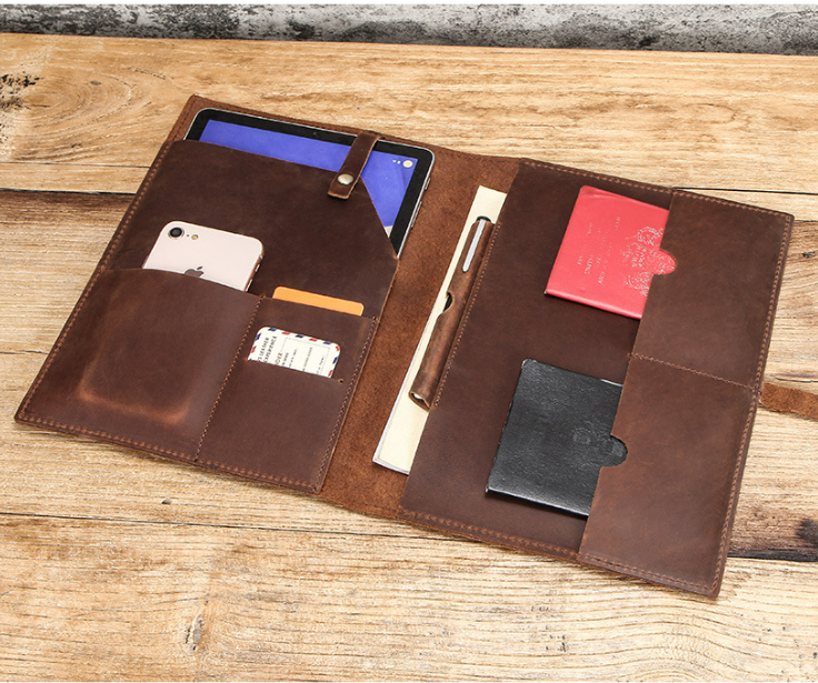 Leather cover ,Business Briefcase,Men's Leather Portfolio,Personalized Anniversary Gift for Him/ CF2002A VPPBUY shop