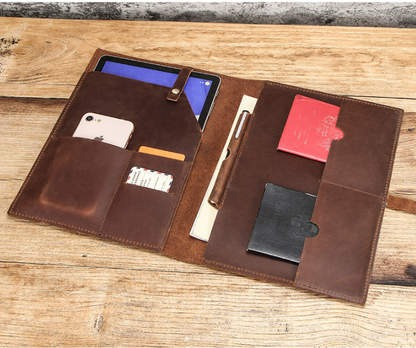 Leather cover ,Business Briefcase,Men's Leather Portfolio,Personalized Anniversary Gift for Him/ CF2002A VPPBUY shop