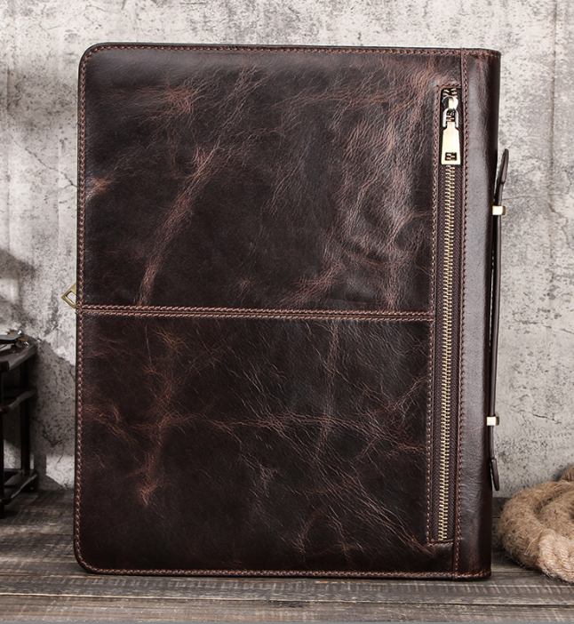 Leather Portfolio for iPad 12.9 Tablet Case, Padfolio Binder iPad Case, File Organizer Notebook Folders, Business Briefcase, Personalized For Gift VPPBUY shop