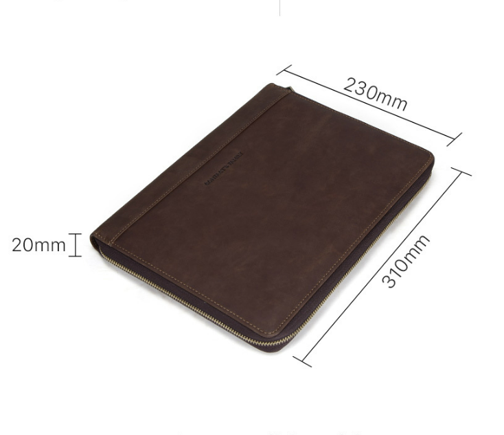 Leather Portfolio, IPad Case, Card Package Folders, Business Briefcase, Personalized Name Engraving for Gift VPPBUY shop