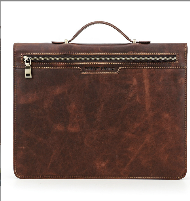 Men's Leather Portfolio, IPad Case, Business Briefcase, Card Package Folders, Personalized Name Engraving for Gift VPPBUY shop