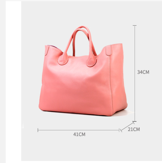 Minimalist Women Leather Handbag Tote Bag Single Shoulder Bag Large Capacity Handbag Mother's Day Gift for Her VPPBUY shop