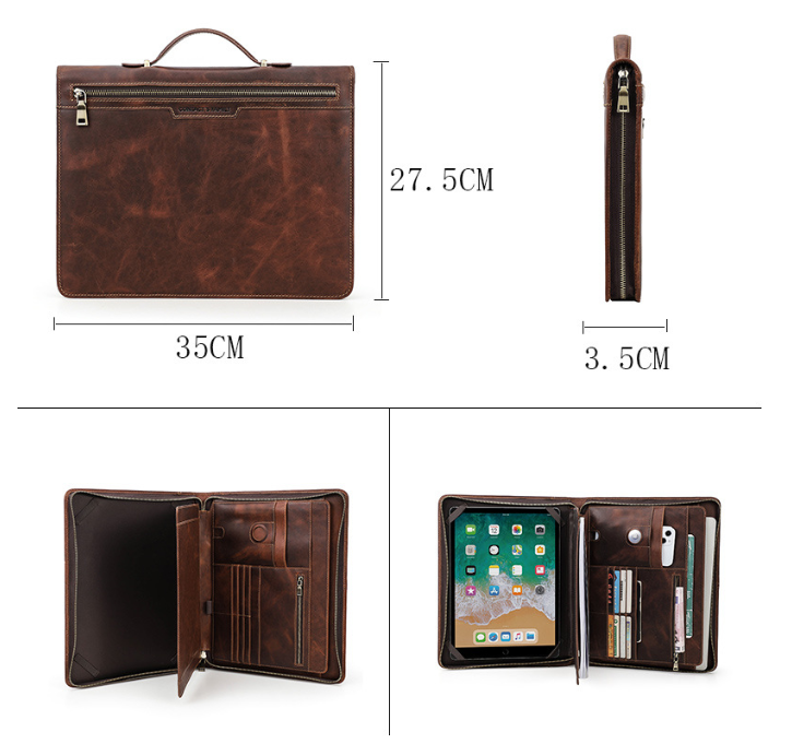 Padfolio,Business Briefcase,Men's Leather Portfolio,Personalized Anniversary Gift for Him/CF2015 VPPBUY shop