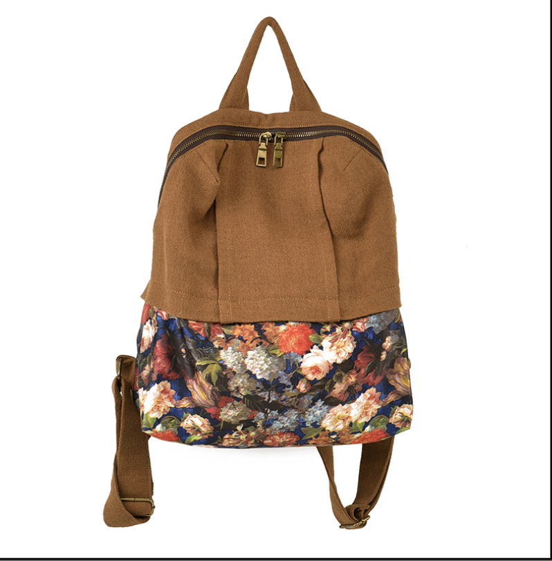 PatchWork Floral Large Casual Simple Women Travel Backpack Shoulder Bag 6335 VPPBUY shop