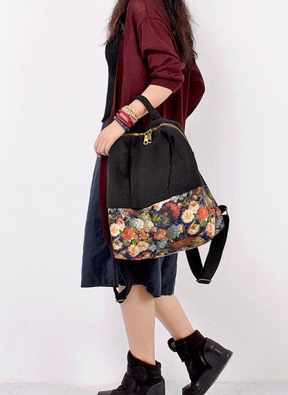 PatchWork Floral Large Casual Simple Women Travel Backpack Shoulder Bag 6335 VPPBUY shop