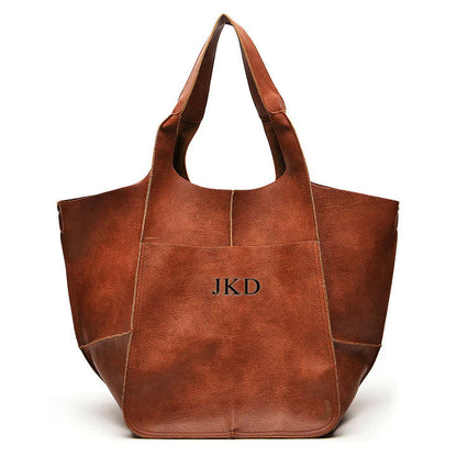 Women Leather Tote Bag Single Shoulder Bag, Large Capacity Handbag, Birthday Gift for Her VPPBUY shop