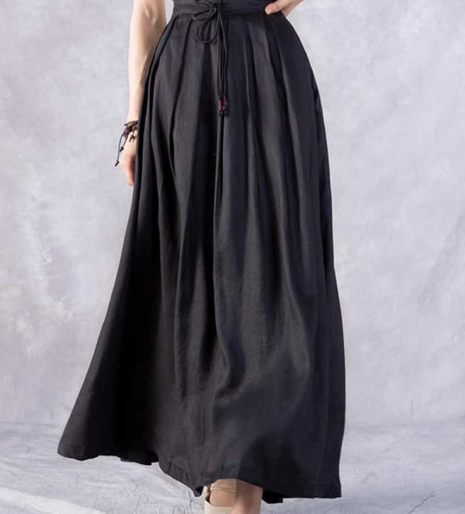 Maxi Women's Skirts Summer Linen Skirt 9840 VPPBUY shop