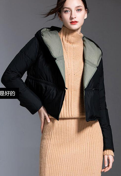 Two Ways Wear Long Women Down Coat Winter Loose 90% Hooded Duck Down Jackets VPPBUY shop