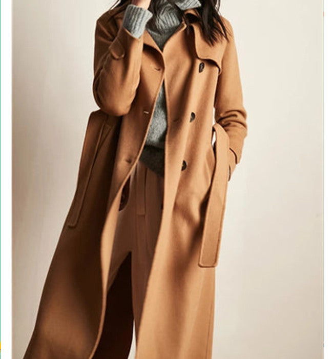 Women Long Wool Coat Warm Wool Coat Jacets 3223 VPPBUY shop