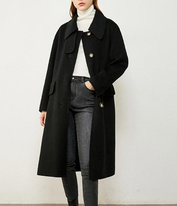 Cashmere Coat Handmade Long Warm Women Wool Coat Jacket 2200 VPPBUY shop