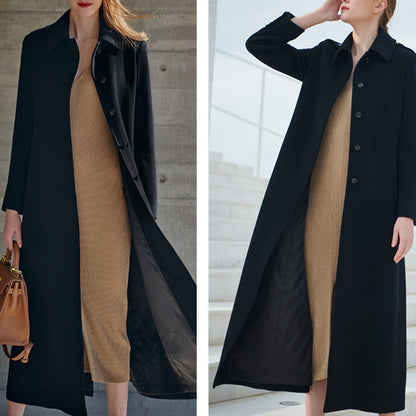 Warm Women Coat Long Wool Coat Jacket 0979 VPPBUY shop