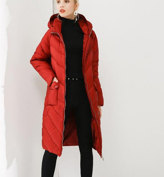 Women Winter 90% Duck Down Jackets Long Warm Women Long Down Coat Plus Size VPPBUY shop