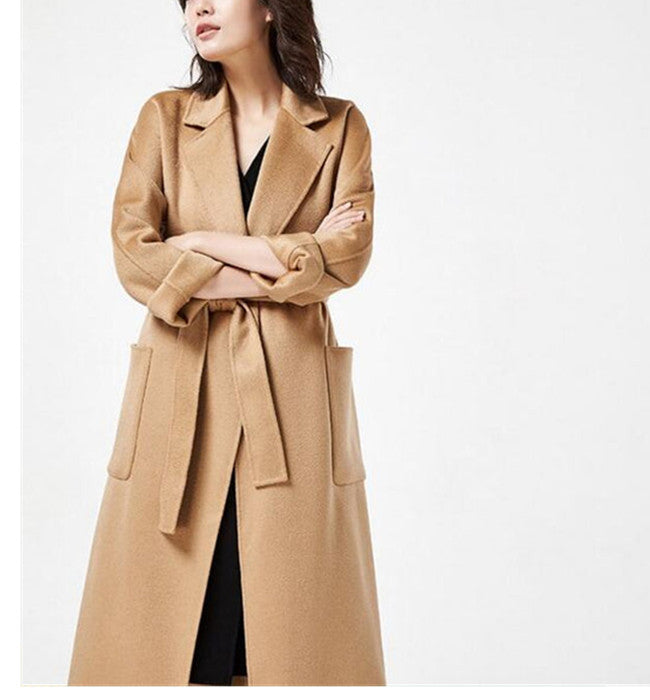 Long Wool Coat Double Face Cashmere Coat 2233 VPPBUY shop