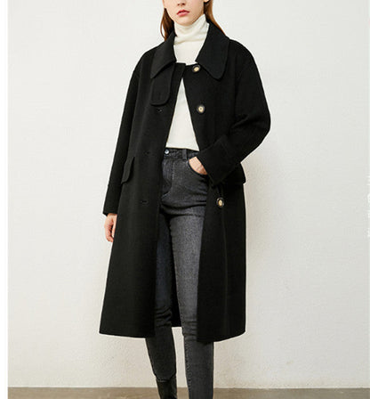 Cashmere Coat Handmade Long Warm Women Wool Coat Jacket 2200 VPPBUY shop