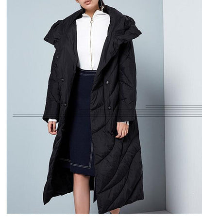 Casual Long Hooded Women Winter Thick 90% Duck Down Jackets Warm Down Coat VPPBUY shop