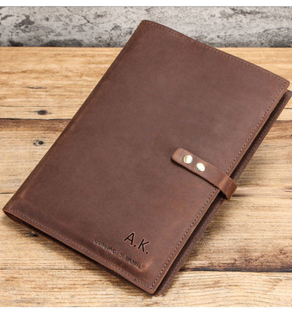 Leather cover ,Business Briefcase,Men's Leather Portfolio,Personalized Anniversary Gift for Him/ CF2002A VPPBUY shop