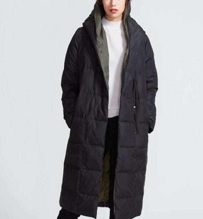 A-line Women Winter Thick 90% Duck Down Jackets Warm Down Coat Any Size VPPBUY shop