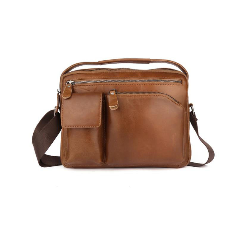 Men's Single Shoulder Bag, Messenger Bag,Laptop Bag,Leather Men's Satchel bag,gift for him 2330 VPPBUY shop