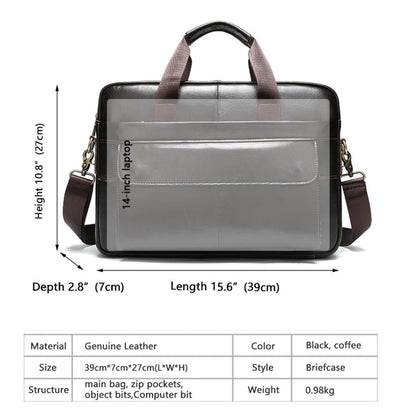 Personalized Men's Briefcase Computer Bag Messenger Bag Leather Business Handbag Gift For Him3857 VPPBUY shop