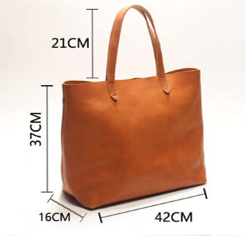 Genuine Leather Tote Bag for Women Single Shoulder Bag, Durable Handbag Birthday Gift for Her VPPBUY shop