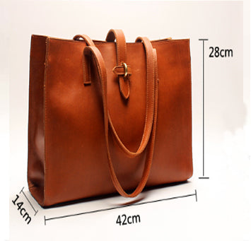 Genuine Leather Tote Bag for Women Handbag Single Shoulder Bag Large Capacity Birthday Gift for Her VPPBUY shop