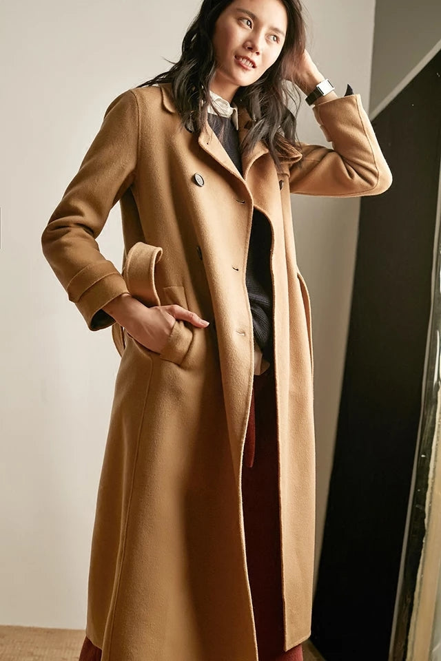 Women Long Wool Coat Warm Wool Coat Jacets 3223 VPPBUY shop