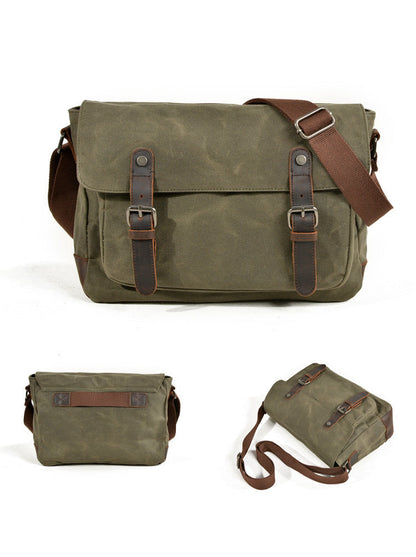 Canvas Messsenger Bag Shoulder Bag Briefcase Business Bag Waterproof Bag Casual Commuter Bag For Gift VPPBUY shop